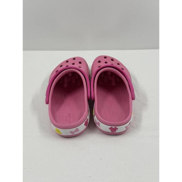 CROCS Pink Ventilation Holes Cartoon Character Adjustable Backstrap Clogs SZ 11‎ - Picture 3 of 5